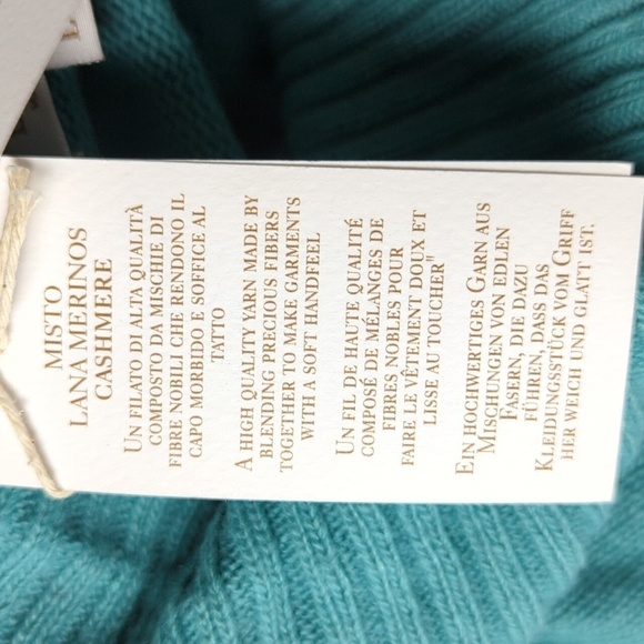 Bartolini by benedetta NWT Wool and Cashmere Blend Cowl Neck Sweater - Picture 8 of 10